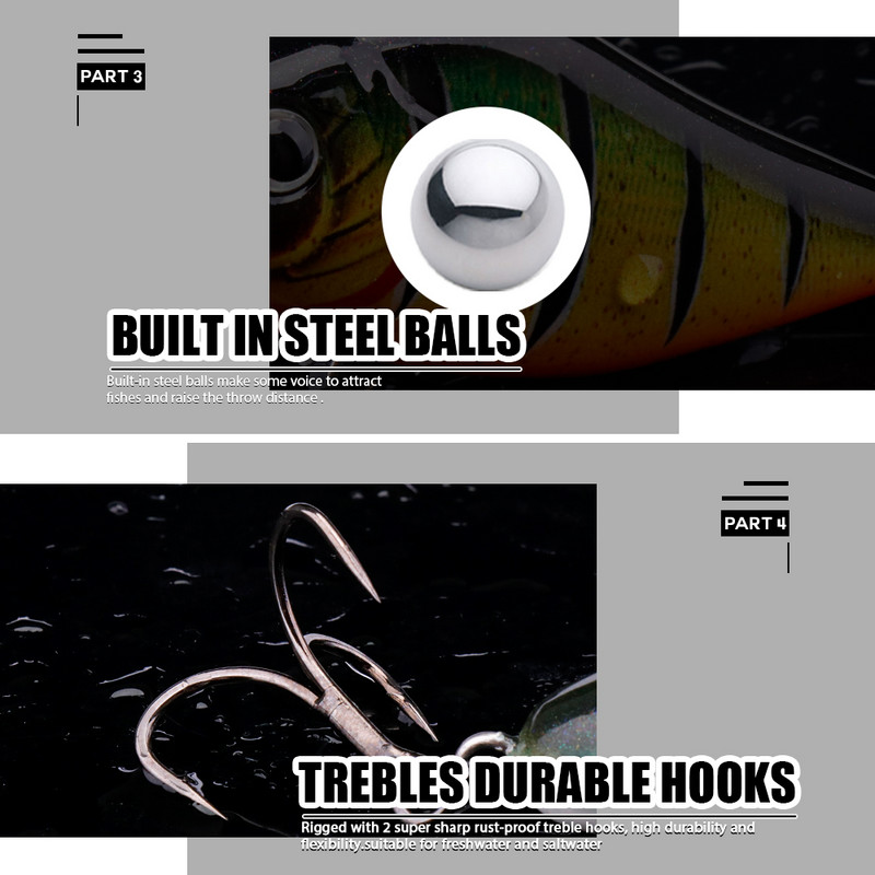 Agoie Sliders Jerkbait landid voblerid haugi bassi püügile 60mm 13g kõva söödaga uppuvad huulteta Crankbaits kalapüügi lant