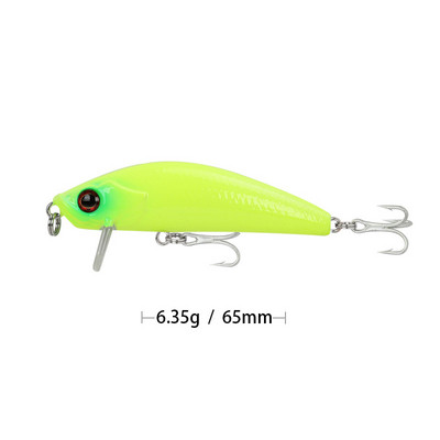 Minnow Plutajući mamac za pecanje Lažni Fish Crankbait vobleri Umjetni plastični tvrdi mamac Swimbait pribor za pecanje 6,5 cm 6,3 g
