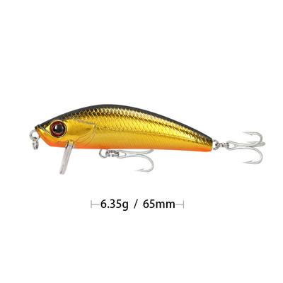 Minnow Plutajući mamac za pecanje Lažni Fish Crankbait vobleri Umjetni plastični tvrdi mamac Swimbait pribor za pecanje 6,5 cm 6,3 g