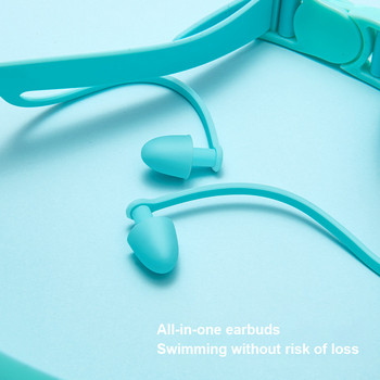 Нови професионални очила за плуване Детски очила за плуване с тапи за уши Противозамъгляващи се силиконови водоустойчиви очила за плуване за деца