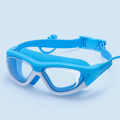 Noi ochelari de înot profesioniști Ochelari de înot pentru copii cu dopuri de urechi Ochelari de înot impermeabili din silicon anti-aburire pentru copii