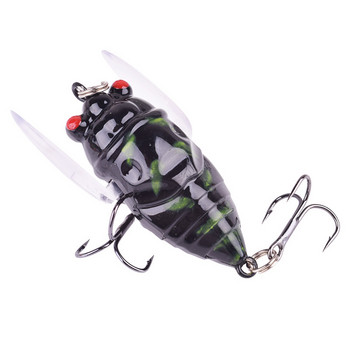 1 τεμ. Insect Popper Fishing Lure 4,8cm 6g Topwater Soft Wing Cicada Wobblers Τεχνητό δόλωμα με γάντζους για μπάσο λούτσου