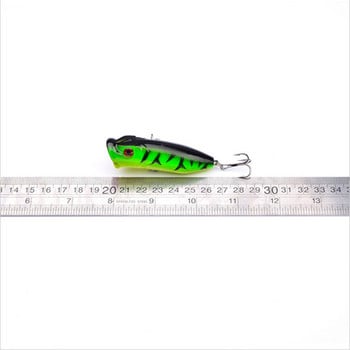 1 τεμ Popper Fishing Lures 6,5cm 12g Top Water Hard Isca Artificial Bait Wobblers Crankbait Ψεύτικα ψάρια Ιαπωνία Λούτσοι κυπρίνος