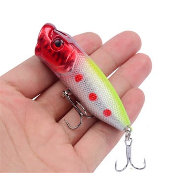 1 τεμ Popper Fishing Lures 6,5cm 12g Top Water Hard Isca Artificial Bait Wobblers Crankbait Ψεύτικα ψάρια Ιαπωνία Λούτσοι κυπρίνος