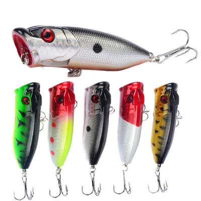 1 db Popper horgászcsalik, 6,5 cm, 12 g felső víz kemény Isca mesterséges csali wobblerek Crankbait hamis hal Japán csuka ponty felszerelés