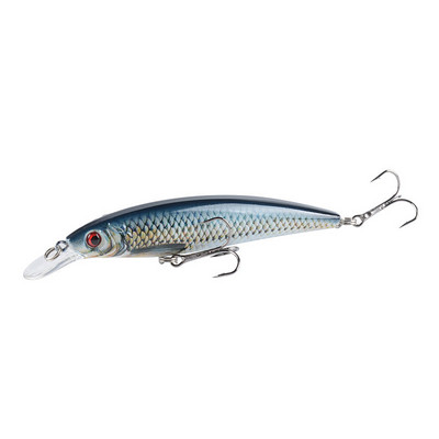 1 τεμ/παρτίδα Fishing Lure 3D Eyes Floating Minnow Aritificial Laser Wobblers 11cm 13,4g δόλωμα μανιβέλας Σκληρό πλαστικό εργαλείο ψαρέματος Pesca