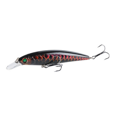 1 τεμ/παρτίδα Fishing Lure 3D Eyes Floating Minnow Aritificial Laser Wobblers 11cm 13,4g δόλωμα μανιβέλας Σκληρό πλαστικό εργαλείο ψαρέματος Pesca