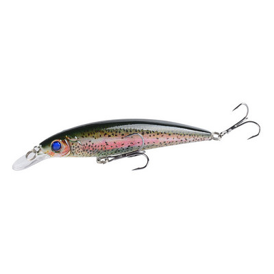 1 τεμ/παρτίδα Fishing Lure 3D Eyes Floating Minnow Aritificial Laser Wobblers 11cm 13,4g δόλωμα μανιβέλας Σκληρό πλαστικό εργαλείο ψαρέματος Pesca