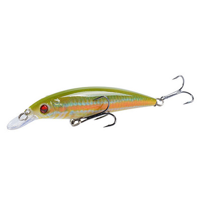 1 τεμ/παρτίδα Fishing Lure 3D Eyes Floating Minnow Aritificial Laser Wobblers 11cm 13,4g δόλωμα μανιβέλας Σκληρό πλαστικό εργαλείο ψαρέματος Pesca