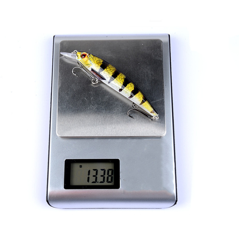 1 τεμ/παρτίδα Fishing Lure 3D Eyes Floating Minnow Aritificial Laser Wobblers 11cm 13,4g δόλωμα μανιβέλας Σκληρό πλαστικό εργαλείο ψαρέματος Pesca