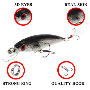 1 PCS 7.8cm 7g Minnow Fishing Lures Wobbler Hard Baits Crankbaits ABS изкуствена примамка за бас щука риболовни принадлежности