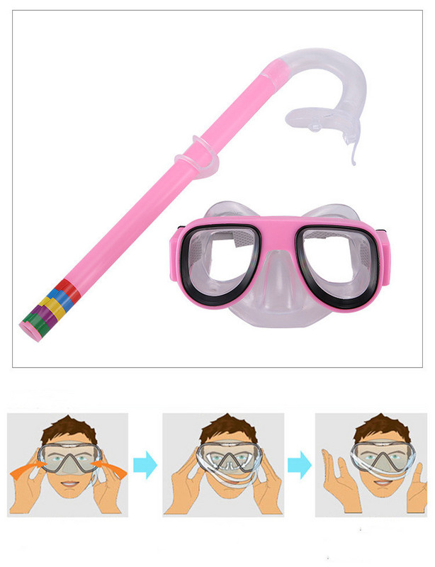 Ochelari de înot pentru copii Snorkeling Scufundări Tub de respirație Înot Ochelari pentru sporturi de apă Mască Ochelari de scufundări pentru băiat, fată, copii