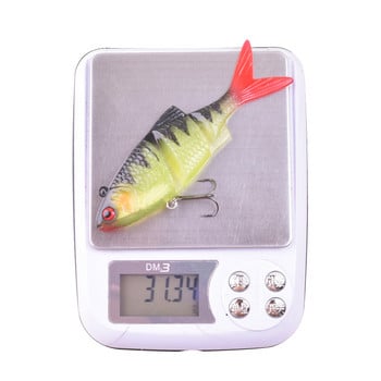 1 τεμ. μαλακό Fishing Wobblers Pike Fishing Lures 12cm 31g Πολλαπλών Ενώσεων Τεχνητά Δολώματα σιλικόνης Τρολάρισμα Κυπρίνου Ψάρεμα