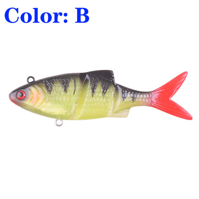1 τεμ. μαλακό Fishing Wobblers Pike Fishing Lures 12cm 31g Πολλαπλών Ενώσεων Τεχνητά Δολώματα σιλικόνης Τρολάρισμα Κυπρίνου Ψάρεμα