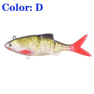 1 τεμ. μαλακό Fishing Wobblers Pike Fishing Lures 12cm 31g Πολλαπλών Ενώσεων Τεχνητά Δολώματα σιλικόνης Τρολάρισμα Κυπρίνου Ψάρεμα