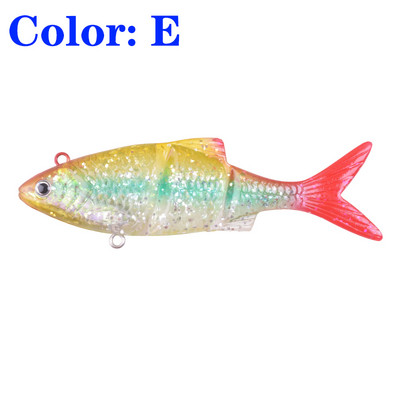 1 τεμ. μαλακό Fishing Wobblers Pike Fishing Lures 12cm 31g Πολλαπλών Ενώσεων Τεχνητά Δολώματα σιλικόνης Τρολάρισμα Κυπρίνου Ψάρεμα