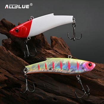 ALLBLUE RANGE VIB 80ES Sinking VIB Fishing Lure Rattlin 80mm 23g Δόλωμα σκληρού τεχνητού κραδασμών Winter Ice Pike Fishing Tacking