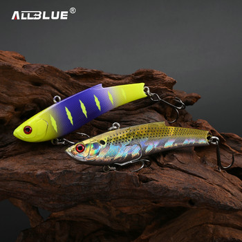 ALLBLUE RANGE VIB 80ES Sinking VIB Fishing Lure Rattlin 80mm 23g Δόλωμα σκληρού τεχνητού κραδασμών Winter Ice Pike Fishing Tacking