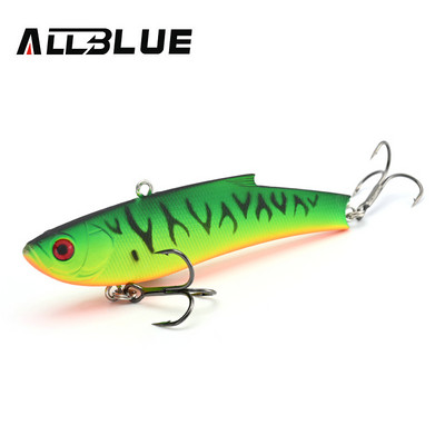 ALLBLUE RANGE VIB 80ES Uppuv VIB kalastuslant Rattlin 80mm 23g kõva kunstvibratsioonisööt talvine jäähaugi püügivarustus