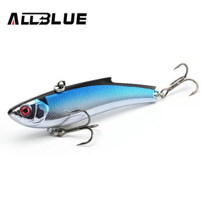 ALLBLUE RANGE VIB 80ES Uppuv VIB kalastuslant Rattlin 80mm 23g kõva kunstvibratsioonisööt talvine jäähaugi püügivarustus