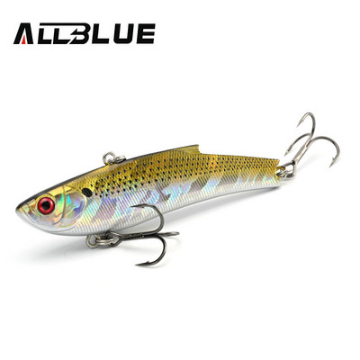 ALLBLUE RANGE VIB 80ES Uppuv VIB kalastuslant Rattlin 80mm 23g kõva kunstvibratsioonisööt talvine jäähaugi püügivarustus