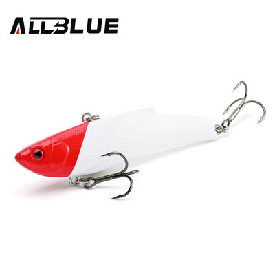 ALLBLUE RANGE VIB 80ES Uppuv VIB kalastuslant Rattlin 80mm 23g kõva kunstvibratsioonisööt talvine jäähaugi püügivarustus