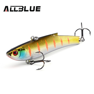 ALLBLUE RANGE VIB 80ES Uppuv VIB kalastuslant Rattlin 80mm 23g kõva kunstvibratsioonisööt talvine jäähaugi püügivarustus