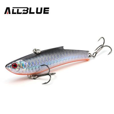 ALLBLUE RANGE VIB 80ES Uppuv VIB kalastuslant Rattlin 80mm 23g kõva kunstvibratsioonisööt talvine jäähaugi püügivarustus
