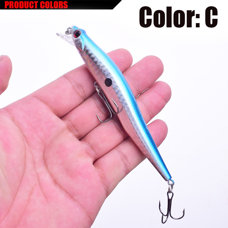 1tk Kalasööt kõva sööt 11,5cm 10g Minnow Crankbait voblerid Peche Bass kunstsöödad haugi karpkala peibutis Swimbait FA-214