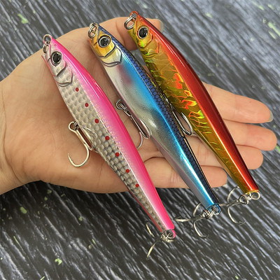 110mm 50g Creion cu scufundare grea Pescuit Momeală Turnare Apă sărată Swimbait Monster Shot Mare Laser Pesca Momeli dure artificiale