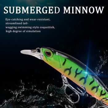 1 бр. Воблери за риболовна примамка Minnow 9 cm 8,6 g Бавно потъваща изкуствена твърда стръв Crankbait Bass Pike Carp риболовни принадлежности