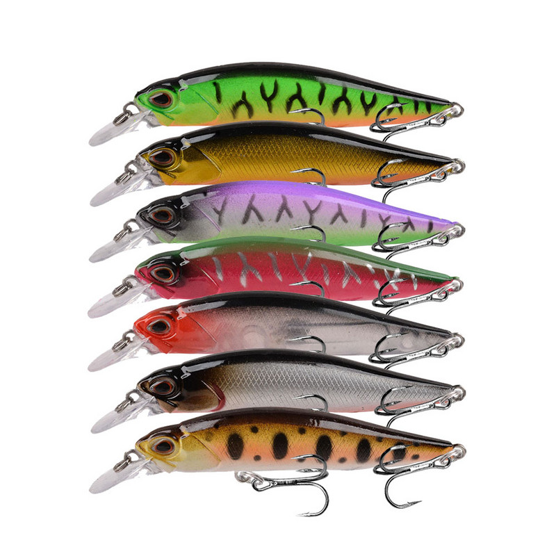 1tk Minnow kalapüügi voblerid 9 cm 8,6 g aeglaselt vajuv kunstlik kõva sööt Crankbait Bass haugi karpkala püügivahendid