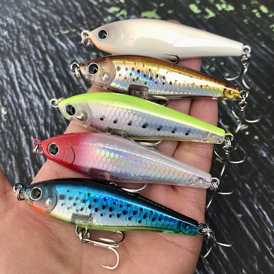 Creion cu momeală artificială cu scufundare lentă de 70 mm și 8,2 g pentru pescuitul cu apă sărată, bas, păstrăv, momeli de înot Pesca Wobblers pentru stiucă 3D