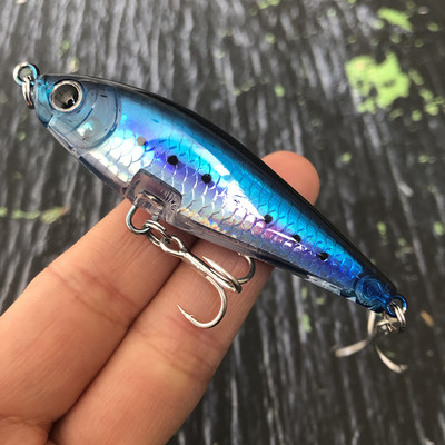 Creion cu momeală artificială cu scufundare lentă de 70 mm și 8,2 g pentru pescuitul cu apă sărată, bas, păstrăv, momeli de înot Pesca Wobblers pentru stiucă 3D