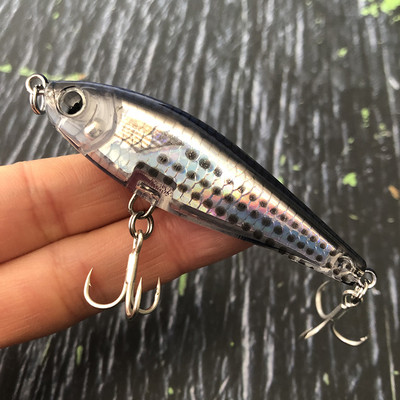 Creion cu momeală artificială cu scufundare lentă de 70 mm și 8,2 g pentru pescuitul cu apă sărată, bas, păstrăv, momeli de înot Pesca Wobblers pentru stiucă 3D