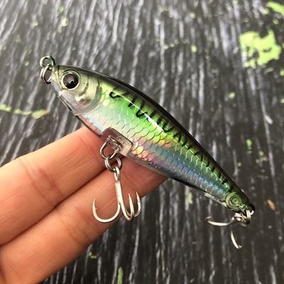 Creion cu momeală artificială cu scufundare lentă de 70 mm și 8,2 g pentru pescuitul cu apă sărată, bas, păstrăv, momeli de înot Pesca Wobblers pentru stiucă 3D