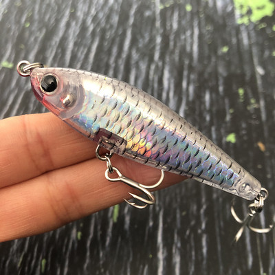 Creion cu momeală artificială cu scufundare lentă de 70 mm și 8,2 g pentru pescuitul cu apă sărată, bas, păstrăv, momeli de înot Pesca Wobblers pentru stiucă 3D