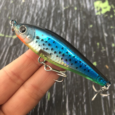 Creion cu momeală artificială cu scufundare lentă de 70 mm și 8,2 g pentru pescuitul cu apă sărată, bas, păstrăv, momeli de înot Pesca Wobblers pentru stiucă 3D