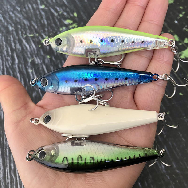Creion cu momeală artificială cu scufundare lentă de 70 mm și 8,2 g pentru pescuitul cu apă sărată, bas, păstrăv, momeli de înot Pesca Wobblers pentru stiucă 3D