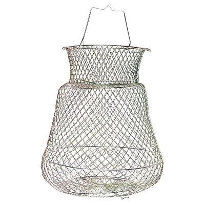 33 cm ujuv traatkorv Püüdke kalu hõlpsalt kaasaskantav, kokkupandav terastraadist kalavõrk puur Kalapüügivahendid Kalastustarvikud