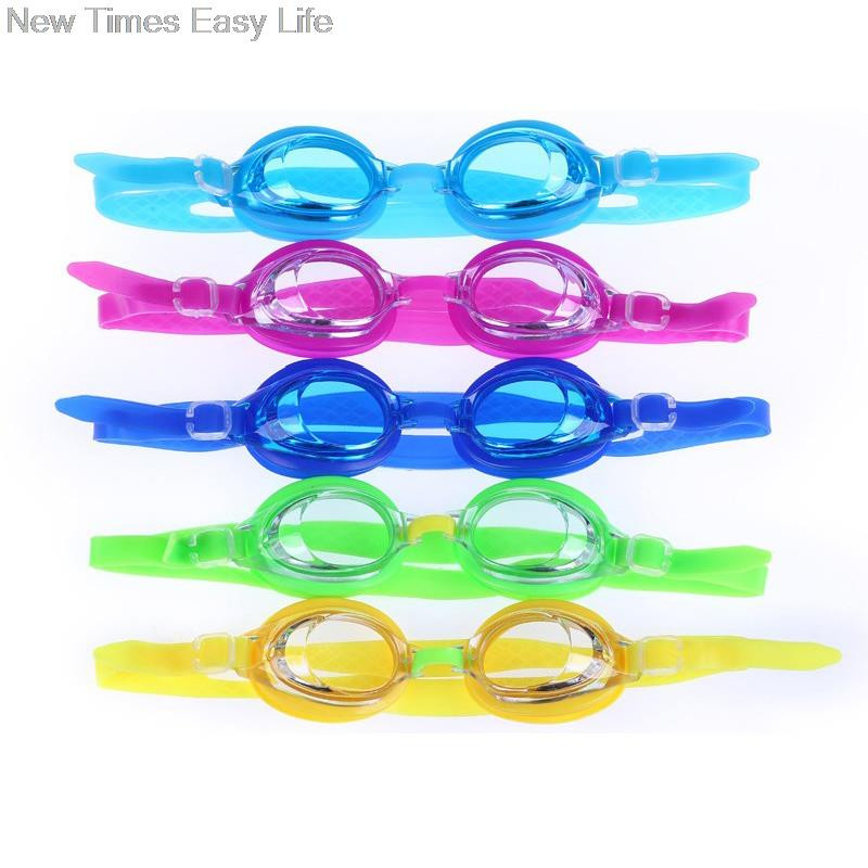 Djeca Dječji bazen Silikon protiv magljenja UV zaštita Vodootporne naočale za plivanje Naočale za vodene sportove Naočale s 2 čepića za uši