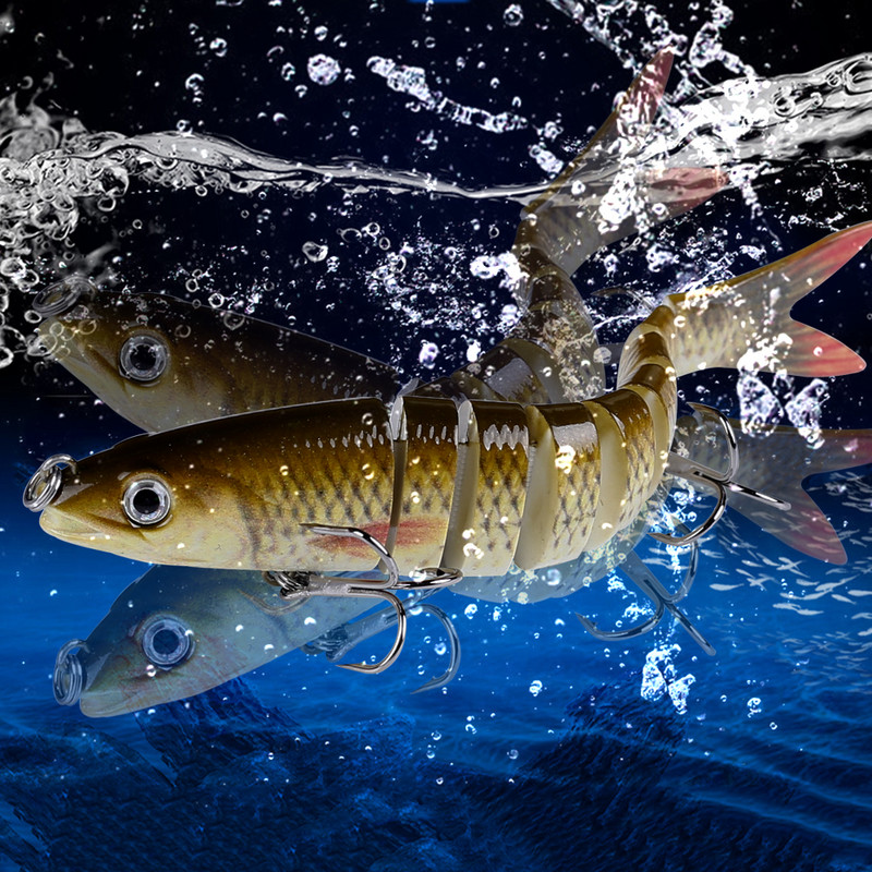 CCLTBA 10cm 10g bassipüügi landid uppuvad liigendiga ujumisforelli söödatarbed vobleriga kalapüügiks