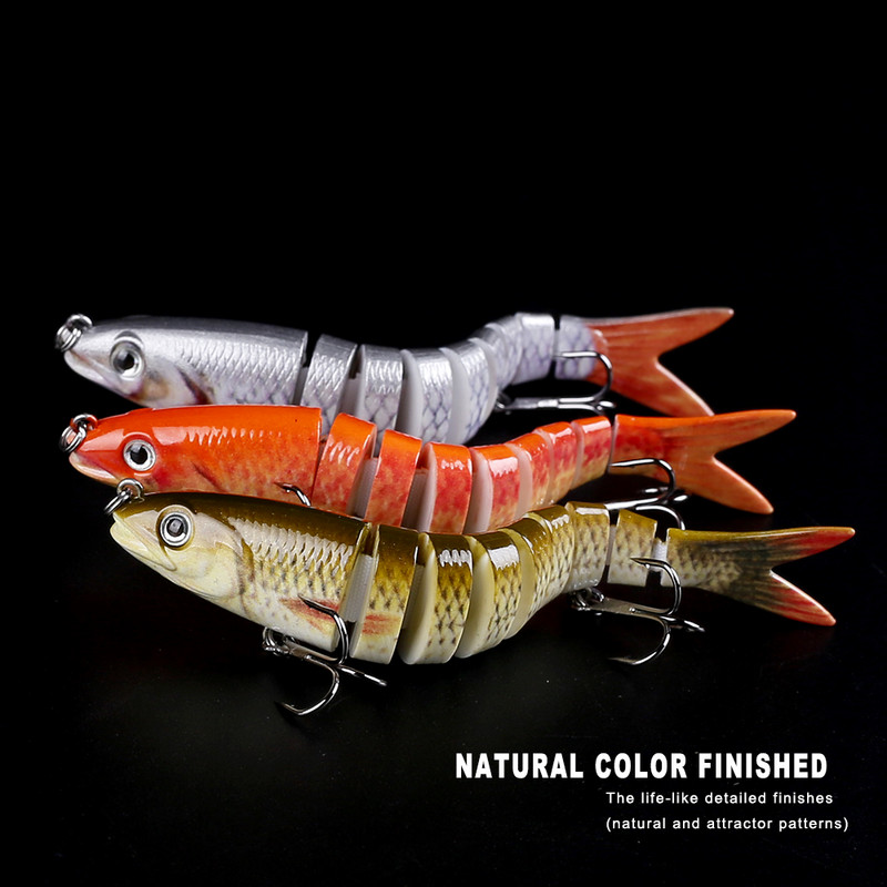 CCLTBA 10cm 10g bassipüügi landid uppuvad liigendiga ujumisforelli söödatarbed vobleriga kalapüügiks