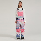 Παντελόνι για σκι Gsou-Snow, Παντελόνι Snowboard, Ρυθμιζόμενο λουρί, Αντιανεμικό, Αδιάβροχο, Τσέπη με φερμουάρ, Αθλητικά ρούχα για εξωτερικούς χώρους