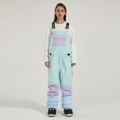 Παντελόνι για σκι Gsou-Snow, Παντελόνι Snowboard, Ρυθμιζόμενο λουρί, Αντιανεμικό, Αδιάβροχο, Τσέπη με φερμουάρ, Αθλητικά ρούχα για εξωτερικούς χώρους