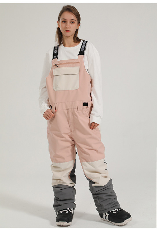 Παντελόνι για σκι Gsou-Snow, Παντελόνι Snowboard, Ρυθμιζόμενο λουρί, Αντιανεμικό, Αδιάβροχο, Τσέπη με φερμουάρ, Αθλητικά ρούχα για εξωτερικούς χώρους