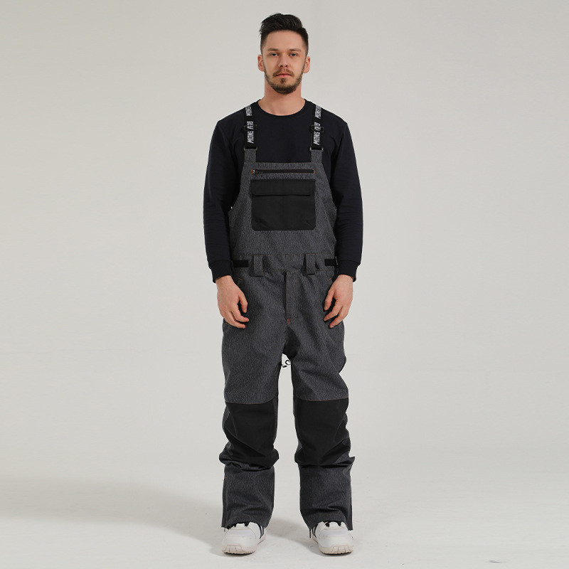 Παντελόνι για σκι Gsou-Snow, Παντελόνι Snowboard, Ρυθμιζόμενο λουρί, Αντιανεμικό, Αδιάβροχο, Τσέπη με φερμουάρ, Αθλητικά ρούχα για εξωτερικούς χώρους