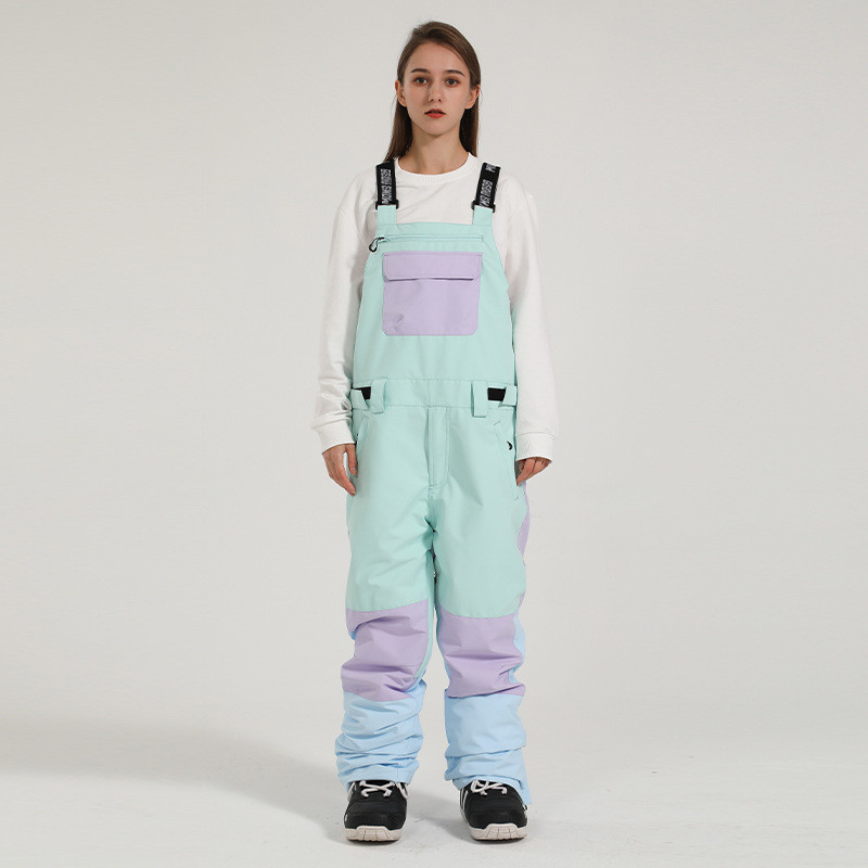 Παντελόνι για σκι Gsou-Snow, Παντελόνι Snowboard, Ρυθμιζόμενο λουρί, Αντιανεμικό, Αδιάβροχο, Τσέπη με φερμουάρ, Αθλητικά ρούχα για εξωτερικούς χώρους