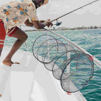 Кръгли сгъваеми преносими ляти мрежи за риболов на омари