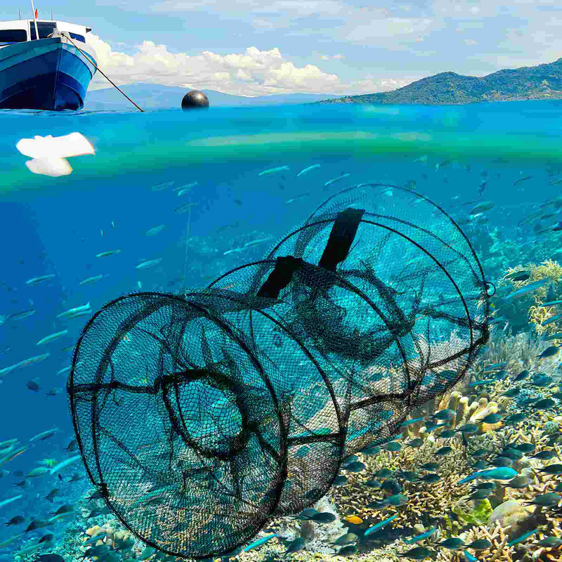 Okrugle sklopive prijenosne lijevane mreže za ribolov jastoga